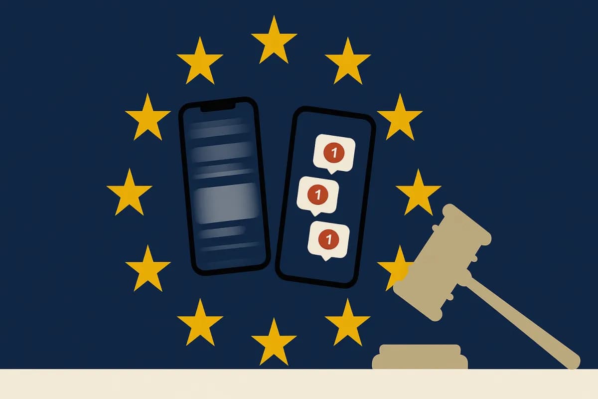 UE regolamentazione TikTok Instagram design coinvolgente 2026 Ursula von der Leyen DSA scroll infinito autoplay notifiche età minori Meta Bruxelles Italia