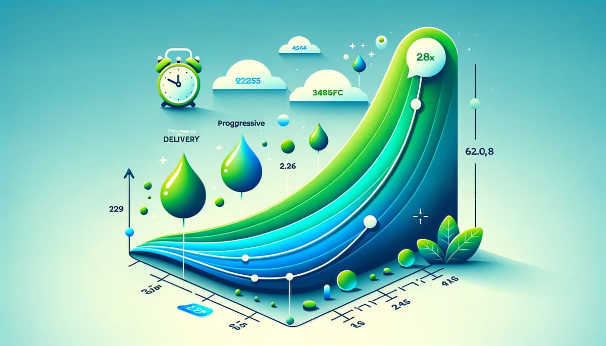 Progressive delivery of Like Threads simulating natural organic growth