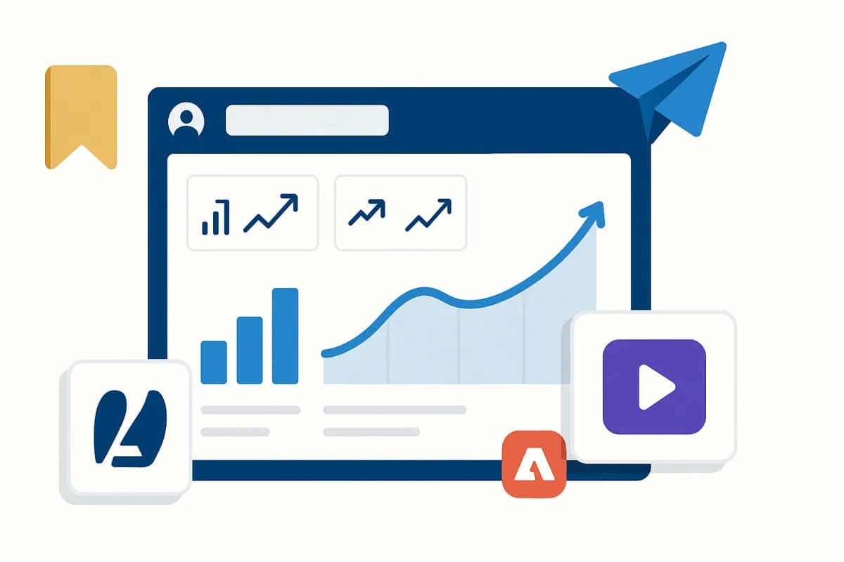 LinkedIn pack creator maggio 2026 KPI Saves Sends analytics video cover newsletter animazioni annunci professionali Adobe Express video ad B2B